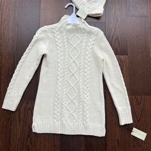 MAX Studio Girls Cable Knit Sweater Dress